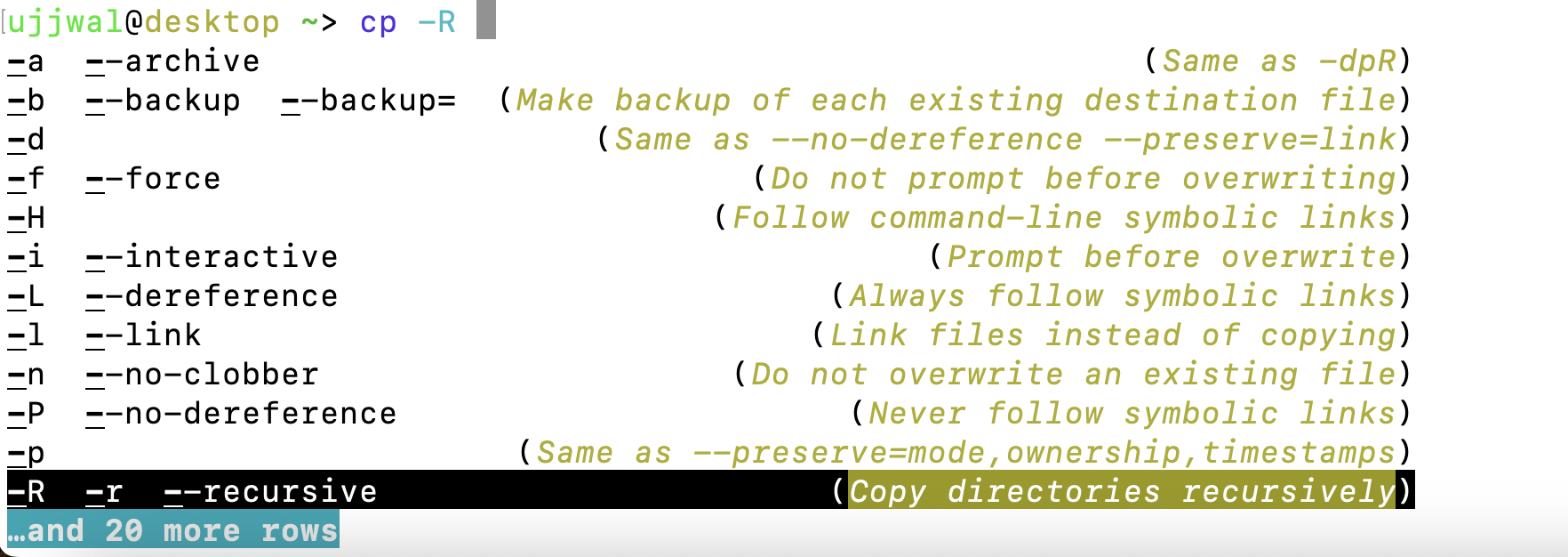 manpage